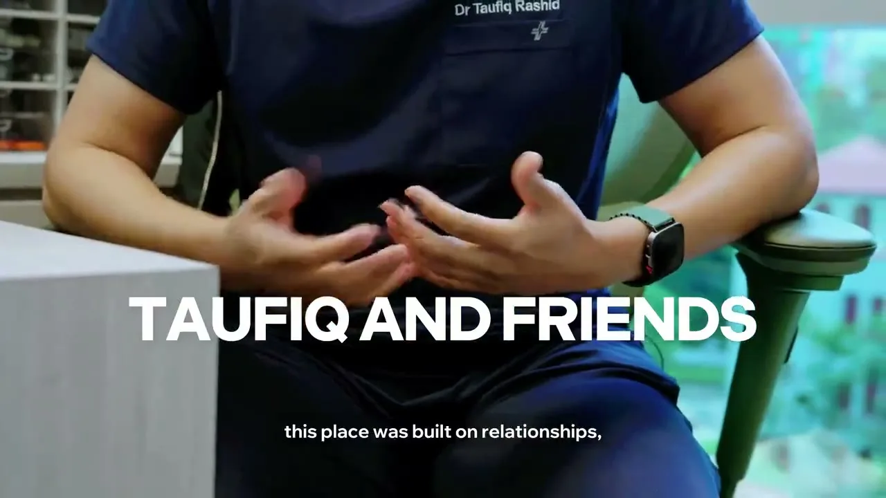 A doctor telling his own story, filmed for a general practice clinic